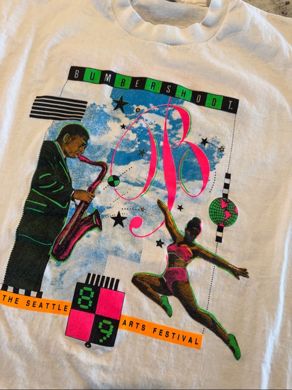 Vintage 1989 Bumbershoot Festival T Shirt Single Stitch Seattle Graphic Tee L